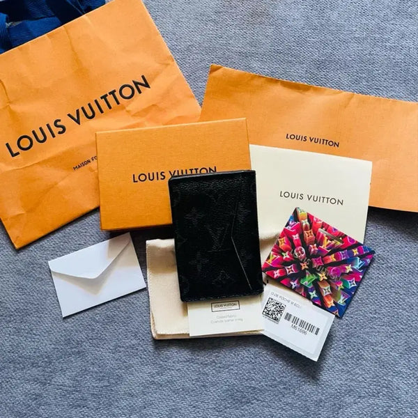 [BUNJANG] Louis Vuitton Card Wallet Black / 루이비통 지갑 블랙