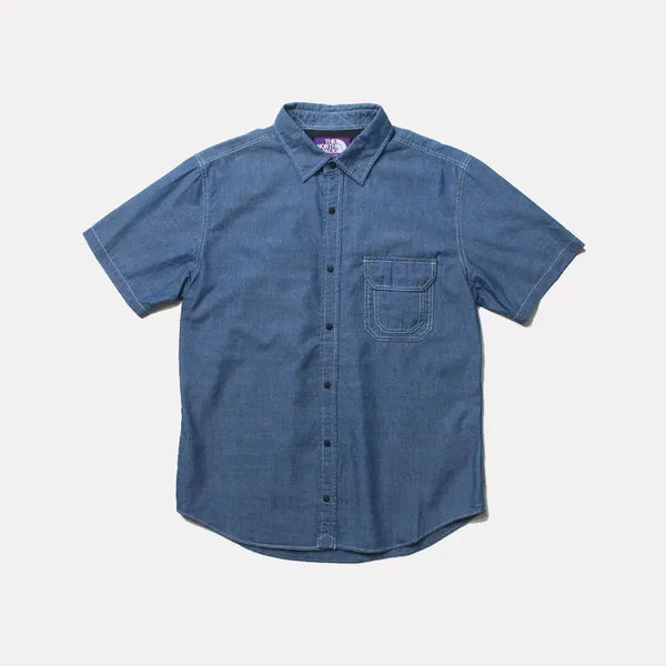 [BUNJANG] The North Face Purple Label Chambray Half Shirt / 노스페이스 퍼플라벨 샴브레이셔츠 [PURPLE LABEL]_2845