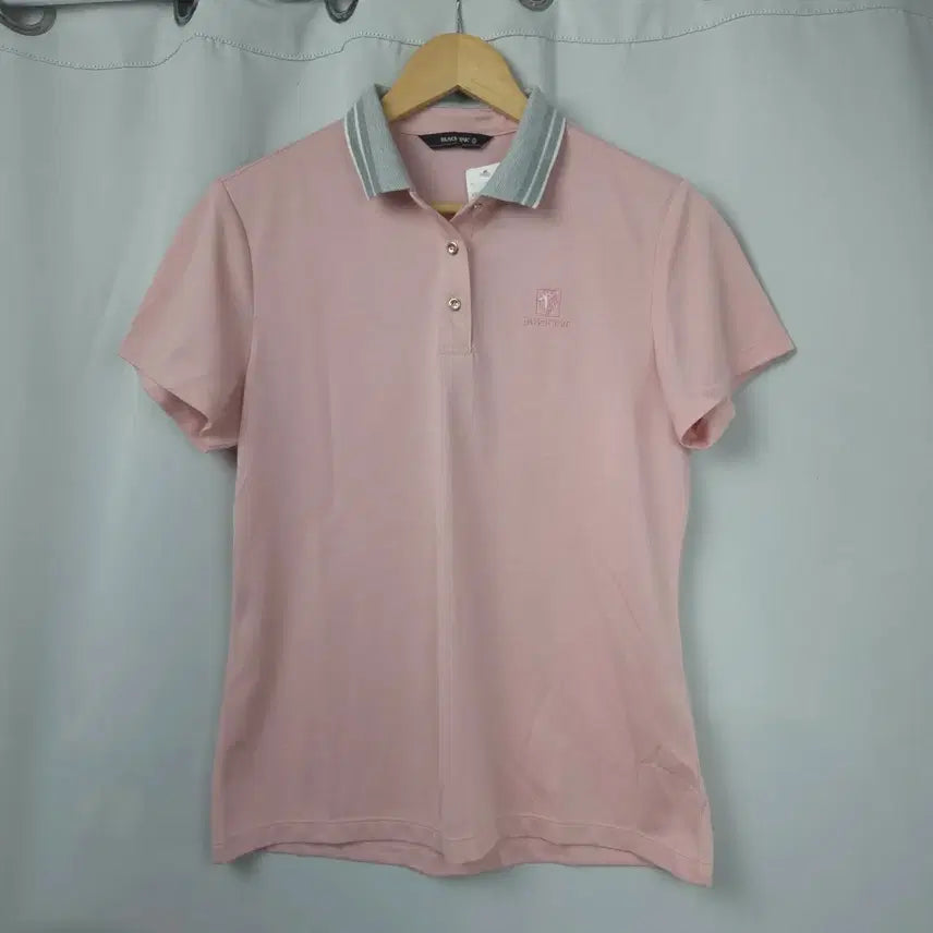 [BUNJANG] Black Yak Pink Collar Short-Sleeve T-Shirt / 여S-M 블랙야크 핑크 카라 반팔 티셔츠