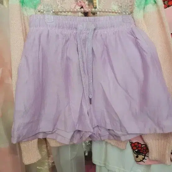 [BUNJANG] Imported Bling Lavender Cotton Pants / 수입 블링연보라 팬츠
