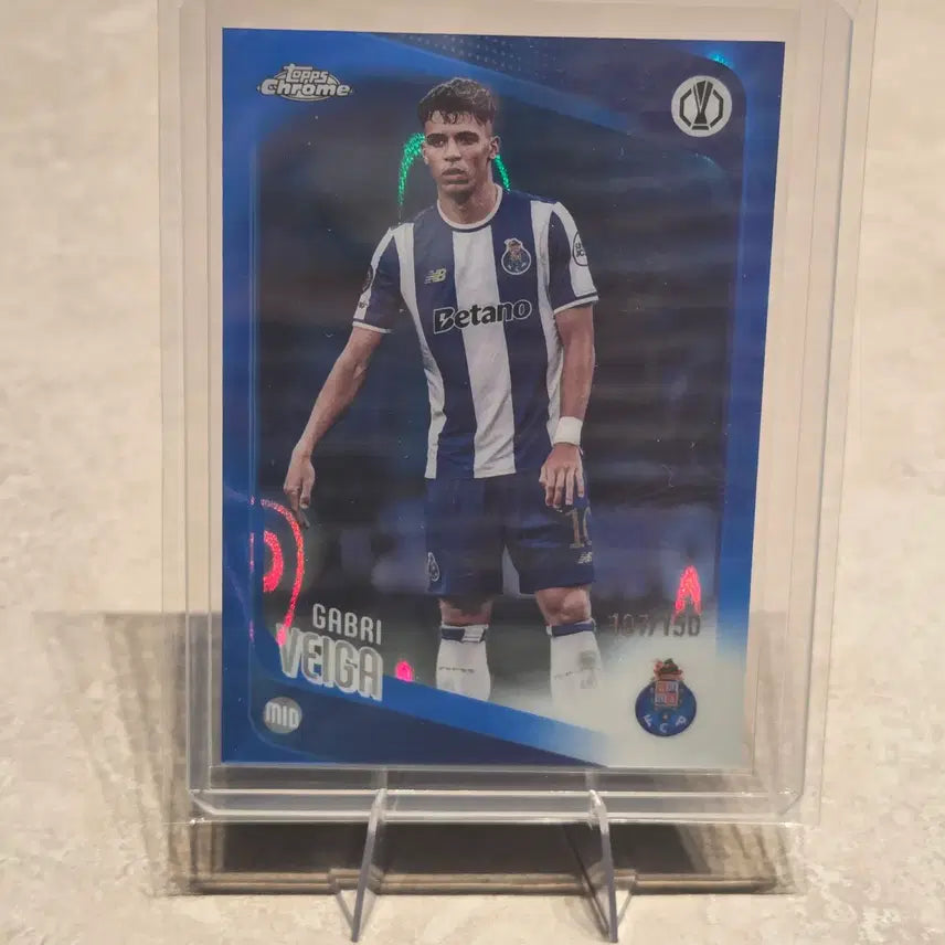 [BUNJANG] FC Porto Gabri Veiga Tops Chrome Blue Refractor Limited Edition (150) / [150 한정] 가브리 베이가 FC포르투 탑스 크롬 블루 리프랙터