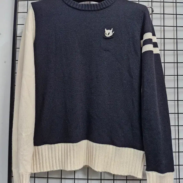 [BUNJANG] WAAC Women's Windproof Knit Round Neck Sweater / 100L/66-77 왁 골프 여성 와키미어 소매반전 라운드 방풍 니트.