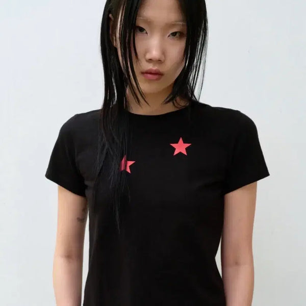 [BUNJANG] The Vinyl House Star T-Shirt Black Small / 더바이닐하우스 스타 티셔츠 블랙 s