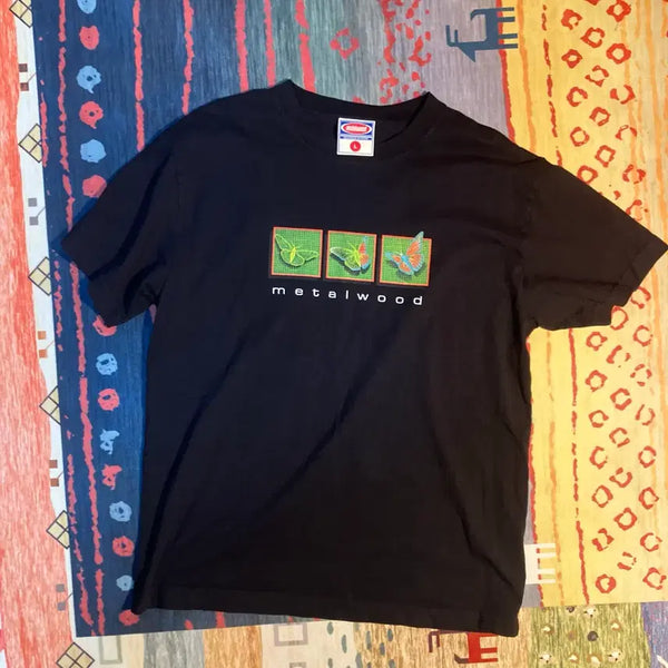 [BUNJANG] Metalwood Short Sleeve T-Shirt Black / metalwood 반팔 티셔츠 블랙