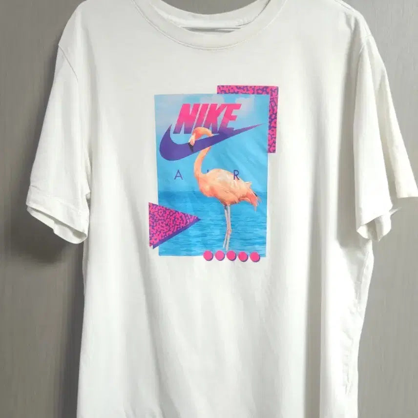 [BUNJANG] Nike Flamingo Short Sleeve T-Shirt, White, 2XL / F] 나이키 플라밍고 반팔 티셔츠, 2XL*