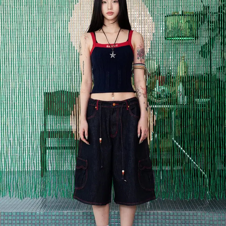 [BUNJANG] Lunakihoo Dalsegno Twisted Knit Sleeveless / 루나키후 달세뇨 꽈배기 니트 슬리브리스
