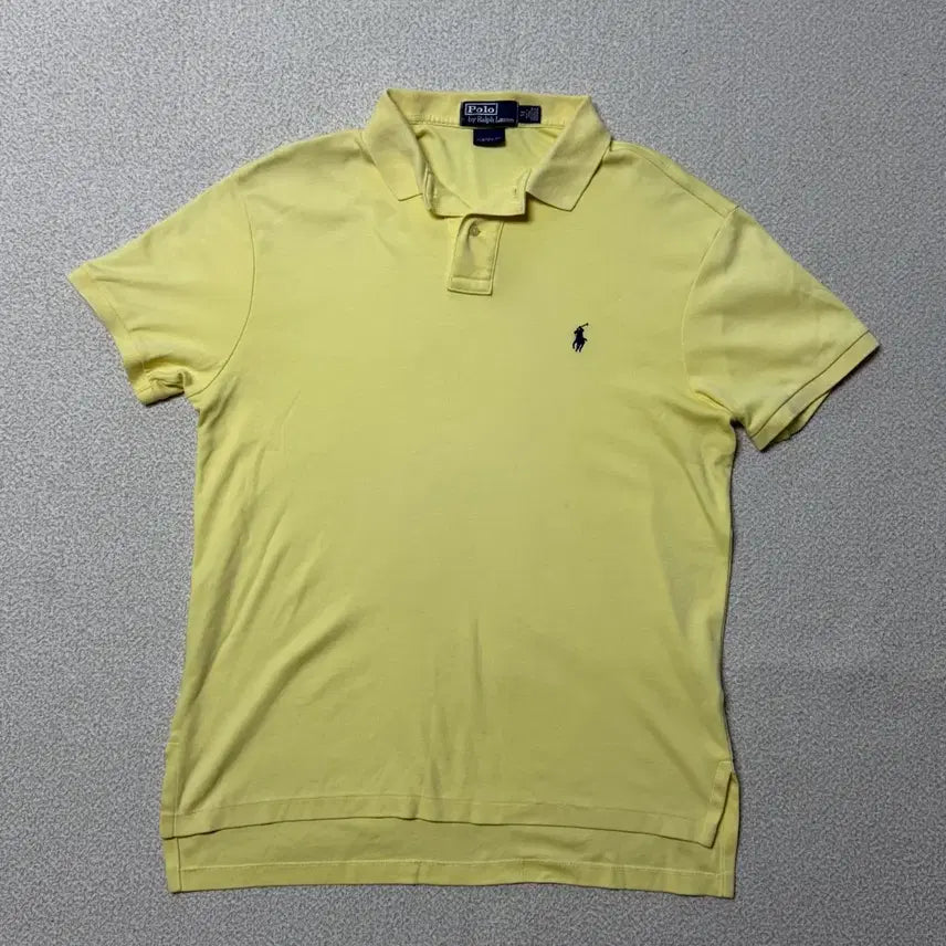 [BUNJANG] Polo Ralph Lauren M Pique Half-Tee Yellow / 폴로 랄프로렌 M 피케 반발 티셔츠 옐로우