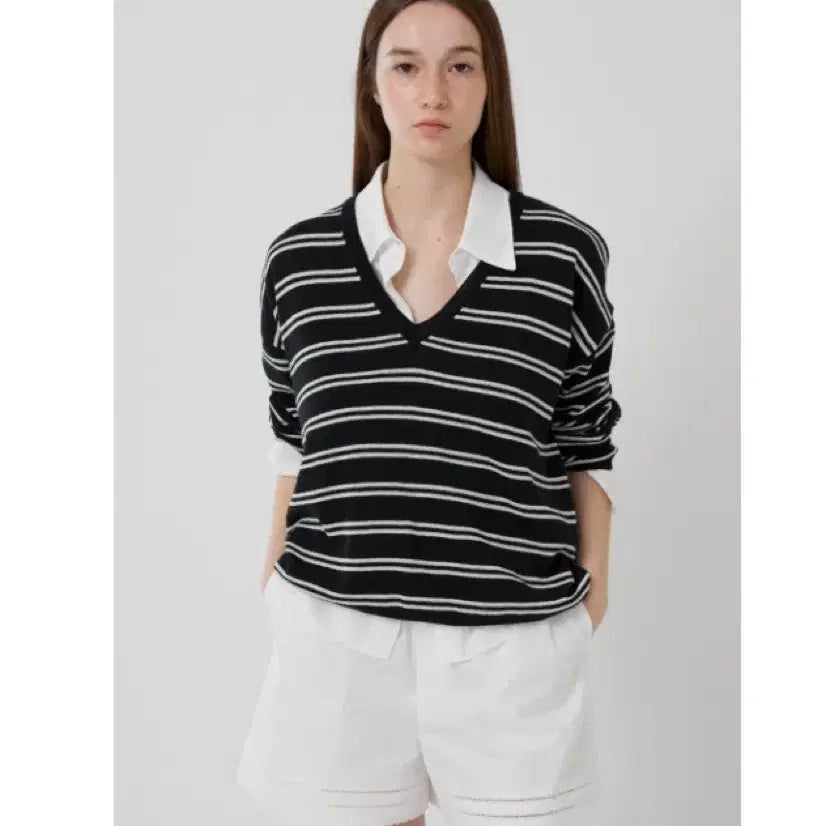 [BUNJANG] Suamare Linen Stripe Knit / 수아마르 린넨 스트라이프 니트