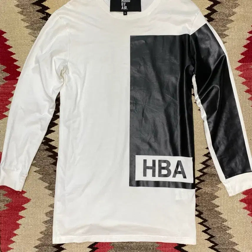 [BUNJANG] Hood By Air (HBA) Leather Block Long Sleeve Shirt Size S / 후드바이에어(HBA) 레더 블록 롱슬리브 셔츠 S