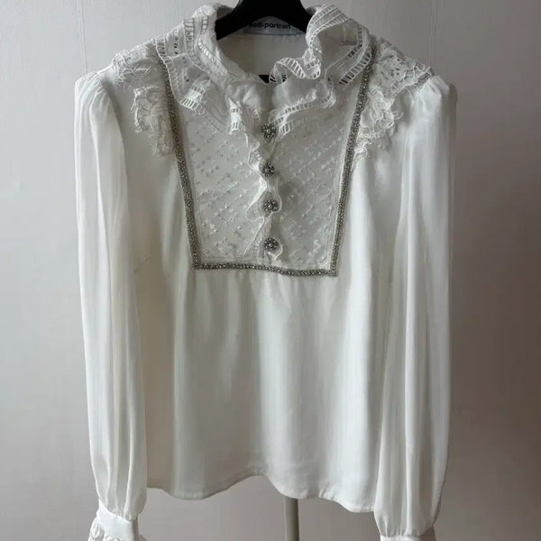 [BUNJANG] Self-Portrait Lace Blouse / 셀프포트레이트 레이스 블라우스