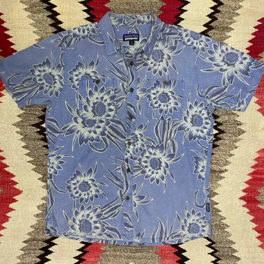 [BUNJANG] Patagonia Hawaiian Shirt Sky Blue M / 파타고니아 하와이안셔츠 스카이블루 M