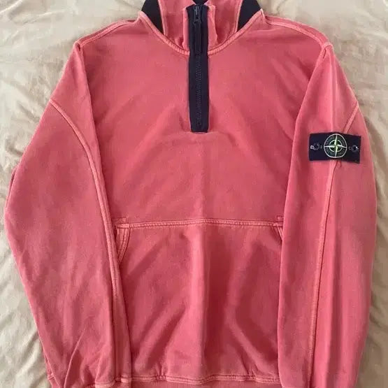 [BUNJANG] Stone Island Half-Zip Orange Size 105 / 스톤아일랜드 반집업 오렌지컬러 // 사이즈105