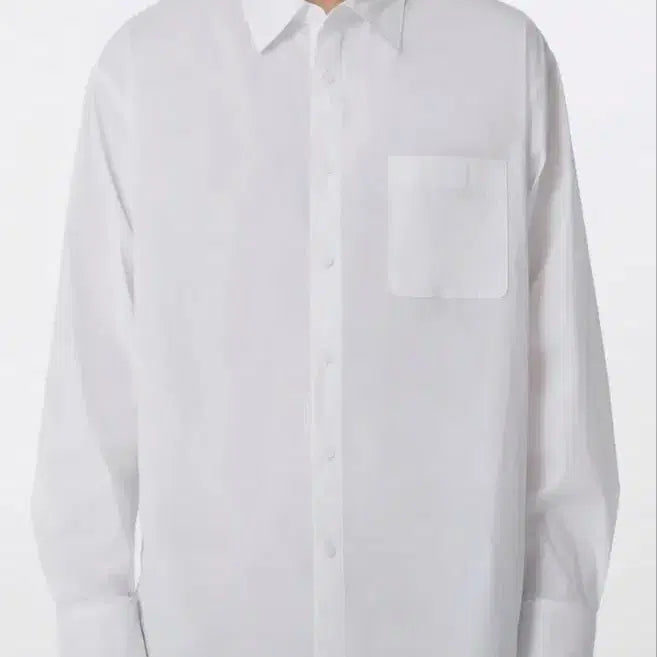 [BUNJANG] Musinsa Cool Standard Relaxed Nylon Shirt White M / (새상품) 무신사 [쿨탠다드] 릴렉스드 나일론 셔츠 [화이트] M