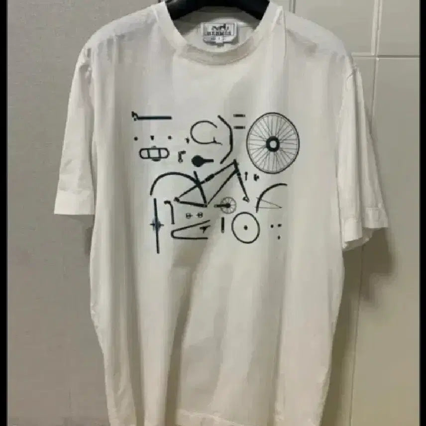 [BUNJANG] Hermes Bicycle Graphic T-Shirt Size S / 에르메스 티셔츠 S