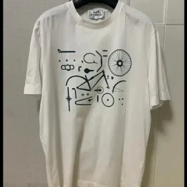 [BUNJANG] Hermes Bicycle Graphic T-Shirt Size S / 에르메스 티셔츠 S