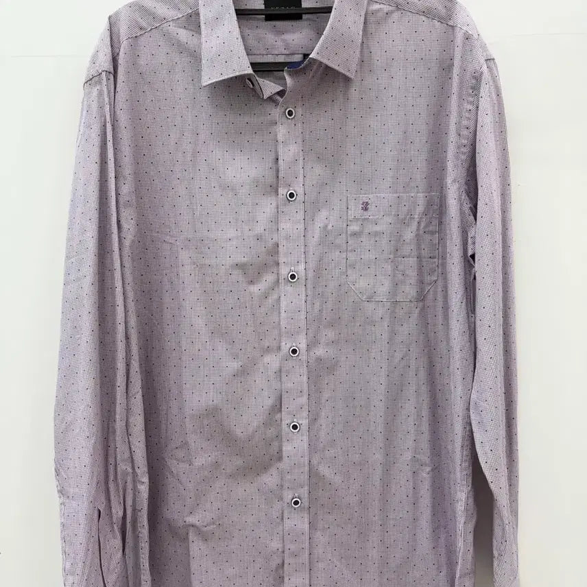 [BUNJANG] YEZAC Men's Long Sleeve Button-Down Shirt Navy & Grey Plaid (New) / 예작 남성 와이셔츠 새상품