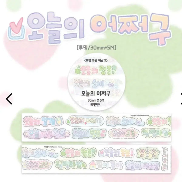 [BUNJANG] Rayeon Fancy Fireworks Kiss Cut Sticker Set / 라연팬시 오늘의 어쩌구, 불꽃놀이 키스컷