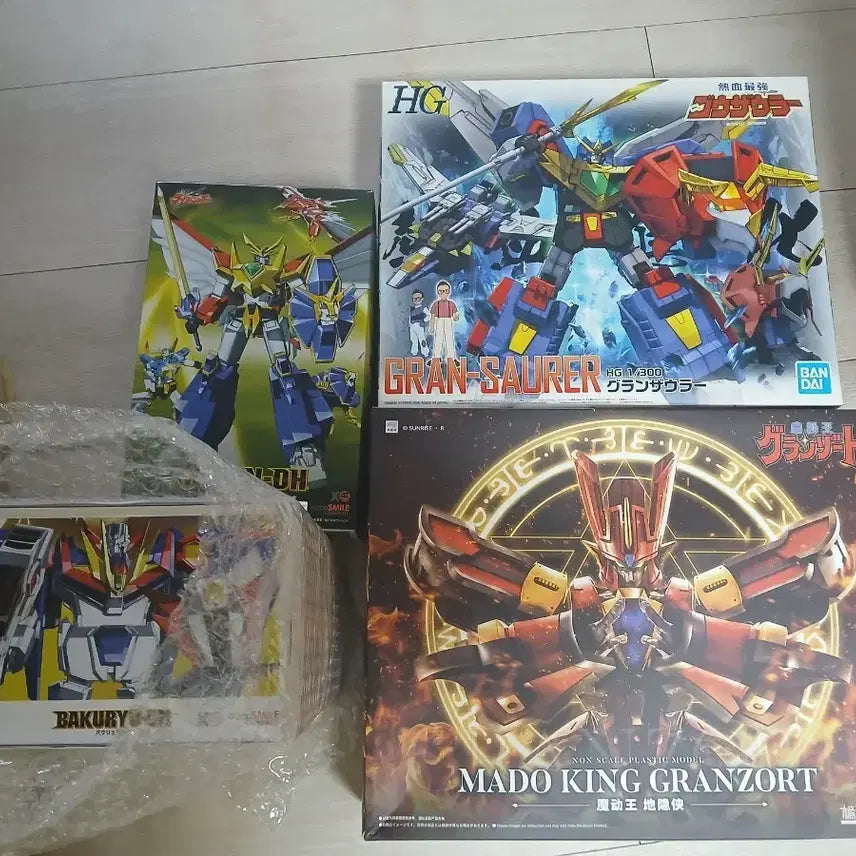 [BUNJANG] Model Kit Bundle - Risingo, Bakuryugo, Granzort, Granzura / 프라모델 일괄 판매 라이징오,바쿠류오,그랑죠,그랑자우라