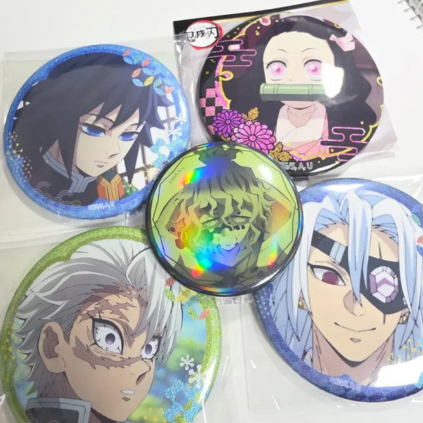[BUNJANG] Demon Slayer Kimetsu no Yaiba Can Badges Bundle Set / 귀멸의칼날 캔뱃지, 귀칼캔뱃지