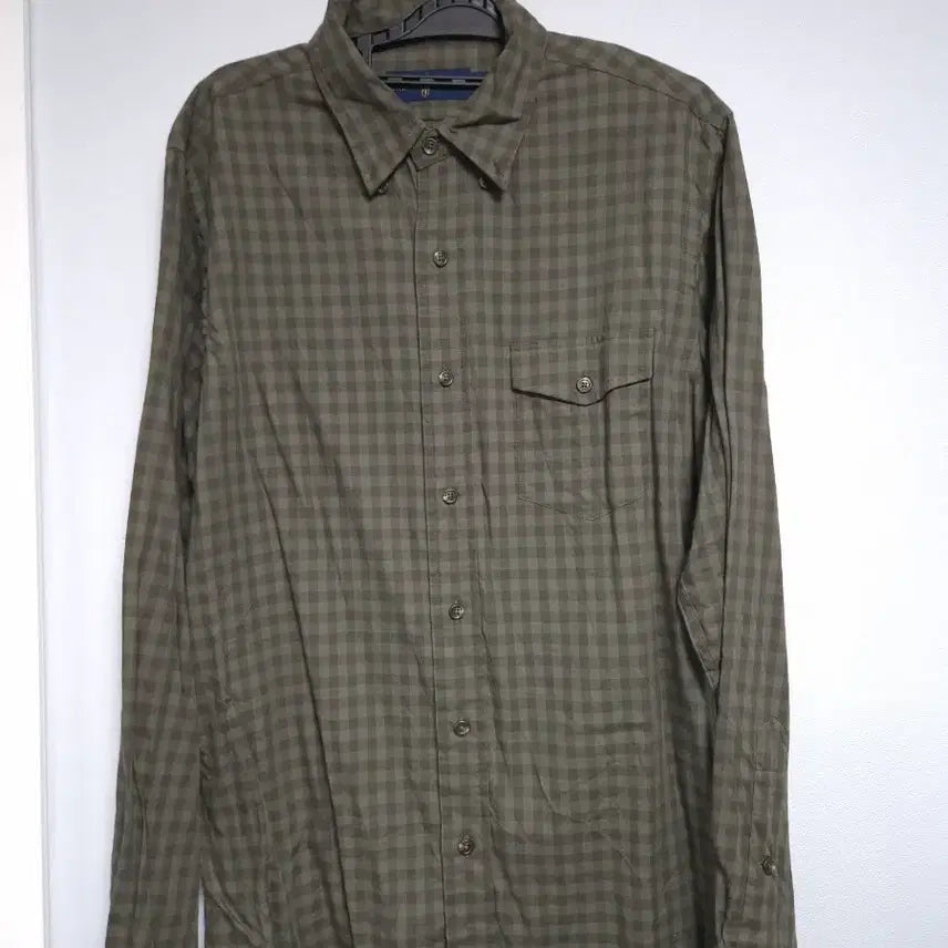 [BUNJANG] Polo Ralph Lauren Checkered Shirt Khaki / 폴로랄프로렌 체크 남방 셔츠 카키