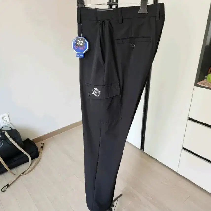 [BUNJANG] Malbon Men's Summer Nylon Spandex Straight Fit Cargo Pants / 말본남성 여름 나일론스판 일자건빵바지32