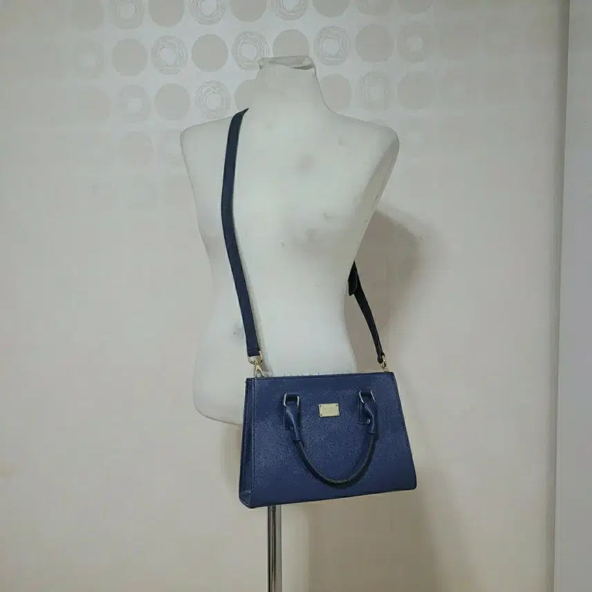 [BUNJANG] Navy Mini Crossbody Bag with Detachable Strap / 크로스백 핸드백 미니크로스백 토트백