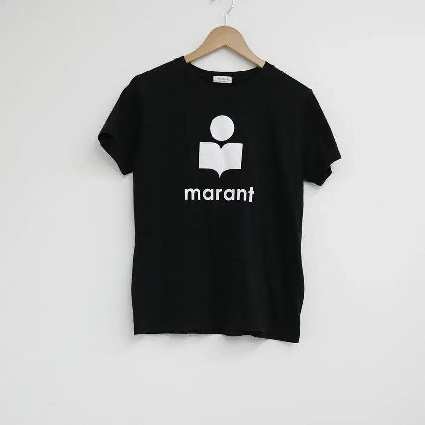 [BUNJANG] Marant Printed Black Short Sleeve T-Shirt / marant 프린팅 블랙 반소매 티