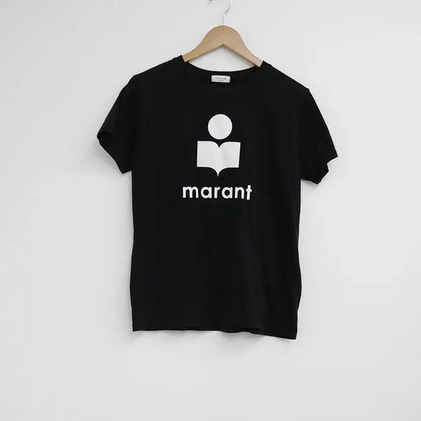 [BUNJANG] Marant Printed Black Short Sleeve T-Shirt / marant 프린팅 블랙 반소매 티