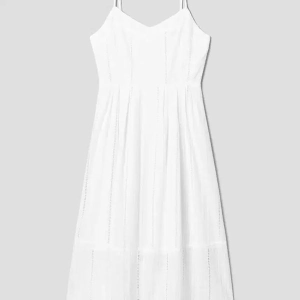[BUNJANG] Lace Trim Long Dress / 레이스 끈 롱 원피스
