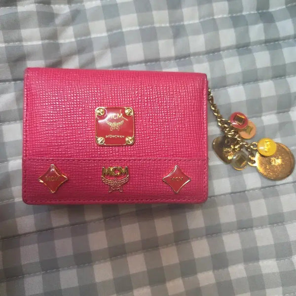 [BUNJANG] MCM Card Wallet Pink / MCM 카드핑크 지갑