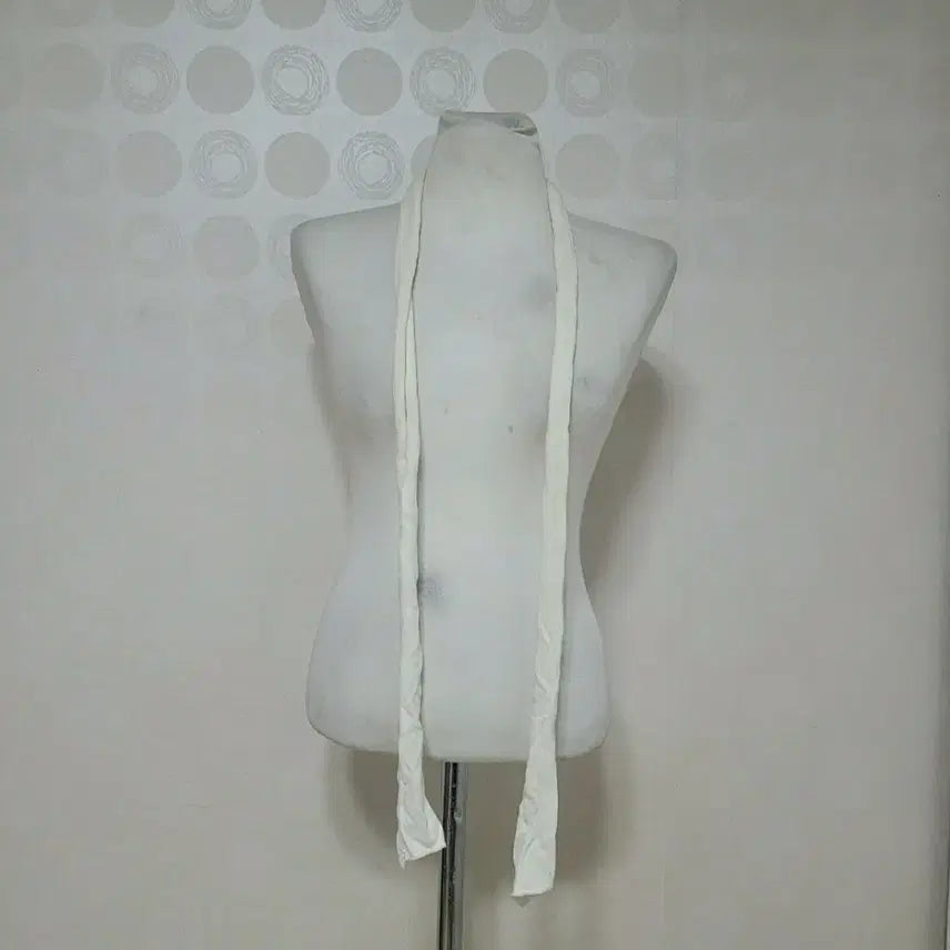[BUNJANG] Ivory White Thin Scarf / 아이보리 흰목도리 얇은목도리