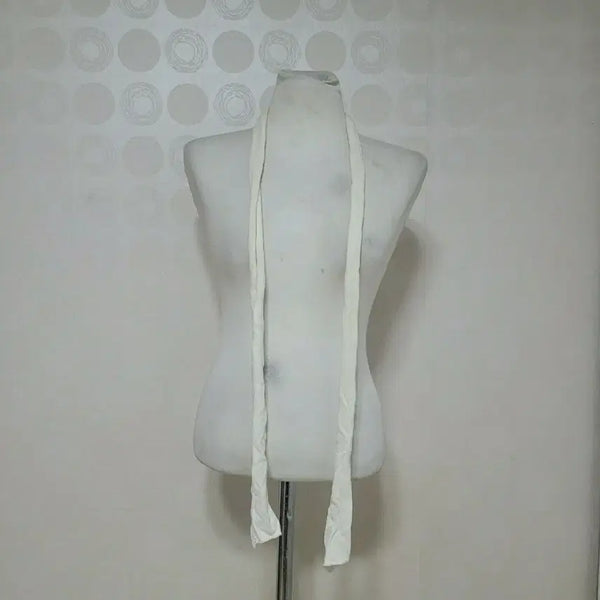 [BUNJANG] Ivory White Thin Scarf / 아이보리 흰목도리 얇은목도리