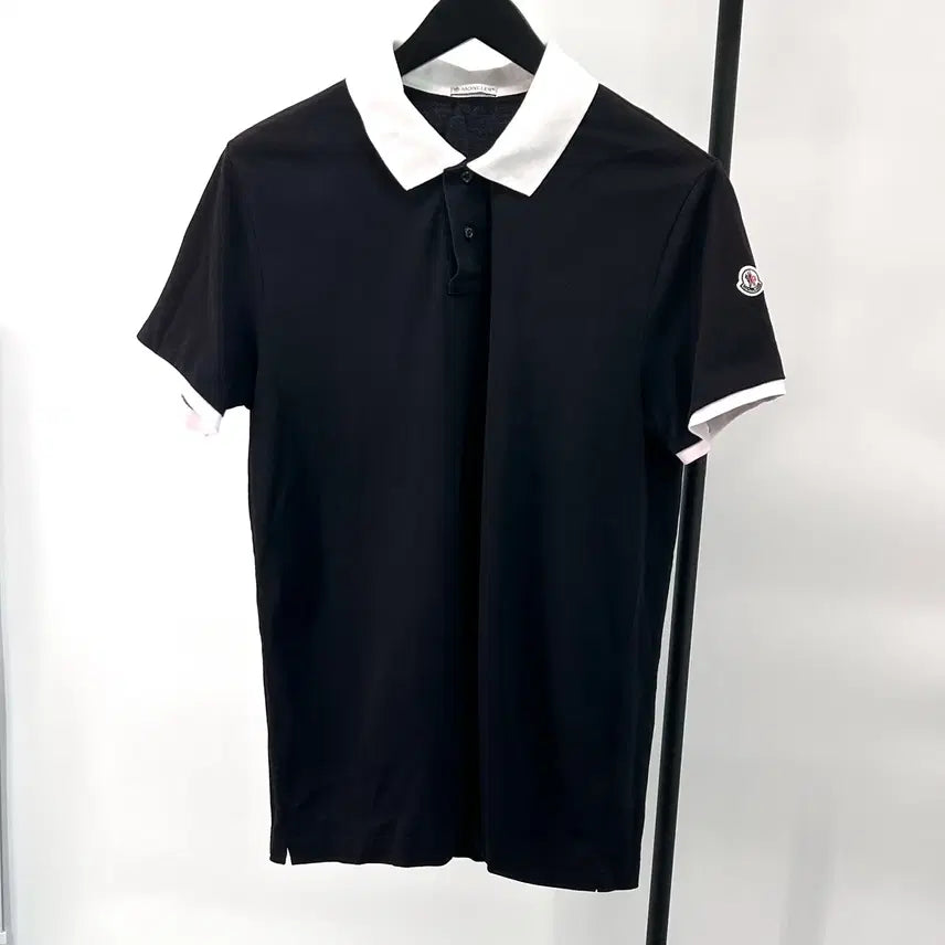 [BUNJANG] Moncler Short Sleeve Polo Shirt Navy L / [L사이즈] 몽클레어 반팔 PK 카라티 티셔츠 네이비