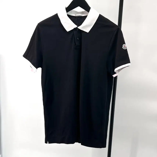 [BUNJANG] Moncler Short Sleeve Polo Shirt Navy L / [L사이즈] 몽클레어 반팔 PK 카라티 티셔츠 네이비