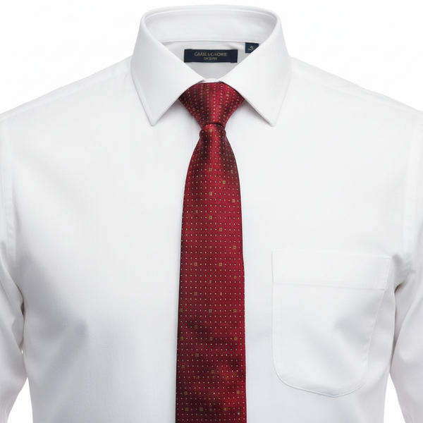 [BUNJANG] Daks Logo Pattern Silk Tie / 닥스 로고 패턴 실크넥타이