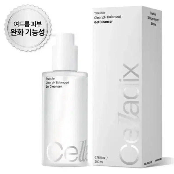 [BUNJANG] Celadix Trouble Clear Low pH Gel Cleanser 200ml / 셀라딕스 트러블 클리어 약산성 젤 클렌저 200ml
