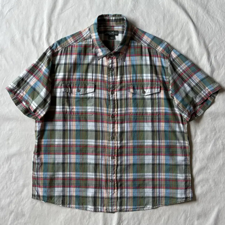 [BUNJANG] Eddie Bauer Original Madras Cotton Shirt XL / [XL] Eddie Bauer 오리지널 마드라스 셔츠
