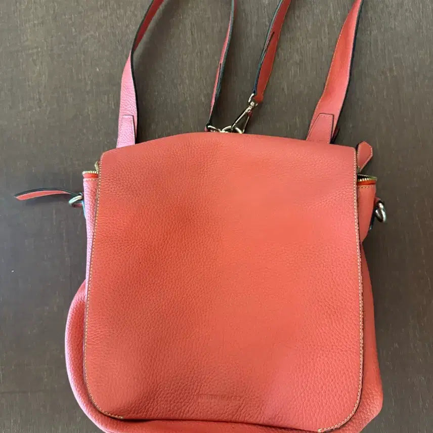 [BUNJANG] Bruno Magli Leather Backpack/Shoulder Bag / 브루노말리 레더 크로스백 백팩