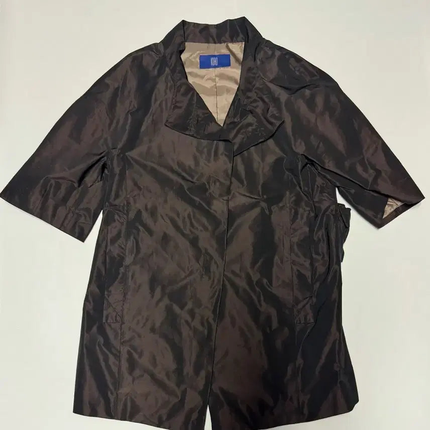 [BUNJANG] Kuho Classic Y2K Short-Sleeve Trench Jacket (Brown) / 여성 구호 Kuho y2k 클래식 트렌치 반팔 자켓 F 브라운