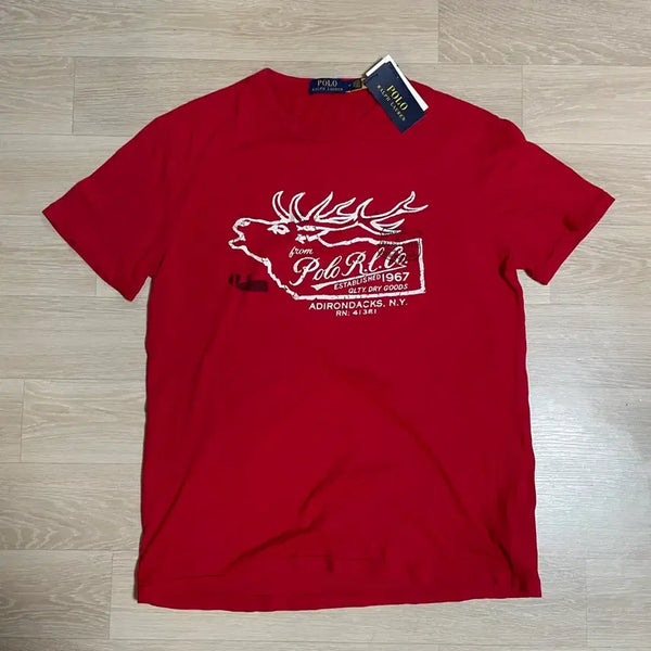 [BUNJANG] Polo Ralph Lauren Red Short Sleeve T-Shirt M / 폴로 랄프로렌 레드 반팔 티셔츠 M 사이즈