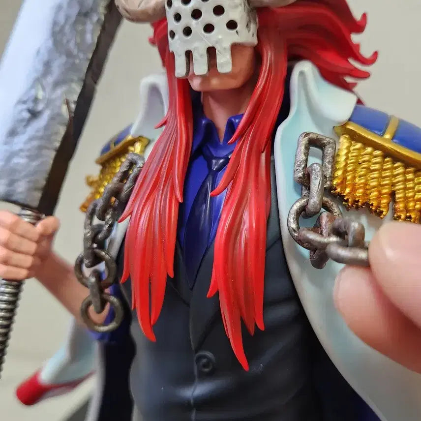 [BUNJANG] One Piece Marines Bastille & Dalmatian Vice Admiral Resin Statue / 원피스 해군 Black 레진 바스티유+달마시안 중장