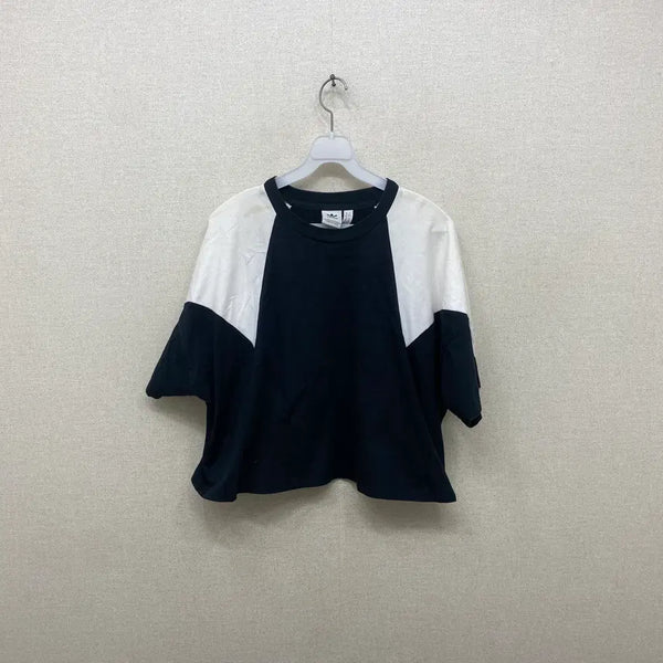 [BUNJANG] Adidas Women's Cropped Short Sleeve T-Shirt Size 90 (S) / 아디다스 크롭 반팔티 90