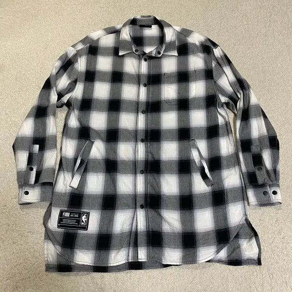 [BUNJANG] NBA Checkered Shirt M / NBA 체크 남방 셔츠 m