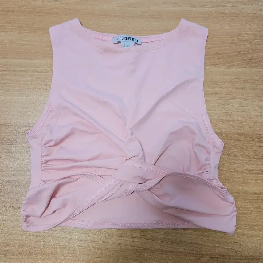 [BUNJANG] Forever 21 Pink Sports Cropped Top / 포에버21 핑크색 스포츠 크롭탑(딸기우유색)