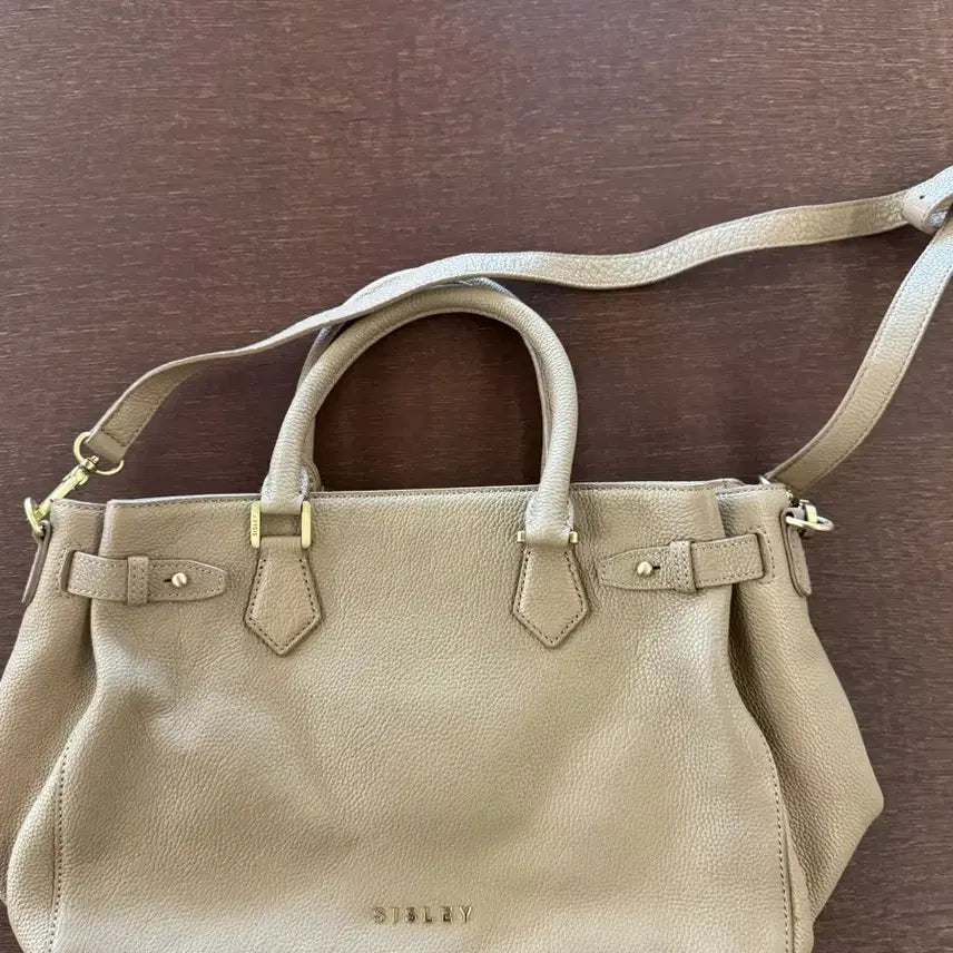 [BUNJANG] Sisley Leather Crossbody Tote Bag / SISLEY 시슬리 레더 크로스백 토트백