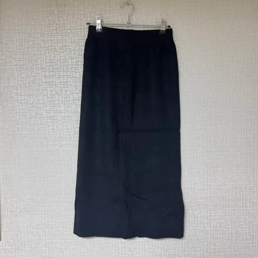 [BUNJANG] Black Knit Long Skirt / 블랙 니트 롱 스커트