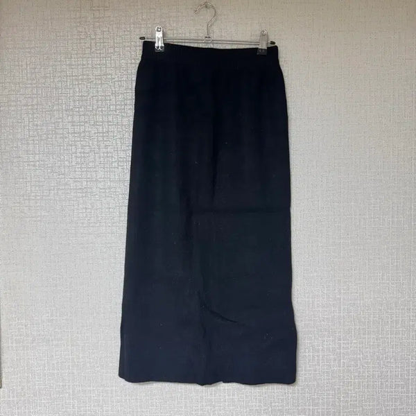 [BUNJANG] Black Knit Long Skirt / 블랙 니트 롱 스커트