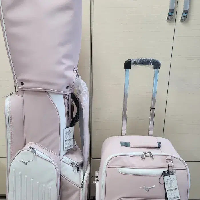 [BUNJANG] Mizuno Golf Bag Set Pink F Size / 미즈노골프백세트