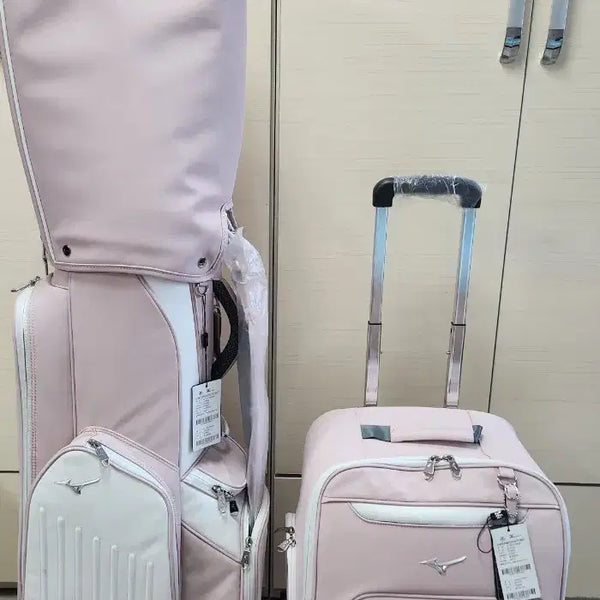 [BUNJANG] Mizuno Golf Bag Set Pink F Size / 미즈노골프백세트