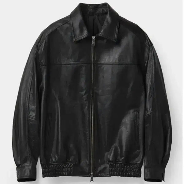 [BUNJANG] COER Cowhide Oversized Leather Jacket / 쿠어 카우하이드 오버사이즈 레더